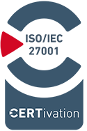 Das Logo des ISO/IEC-27001-Zertifikats