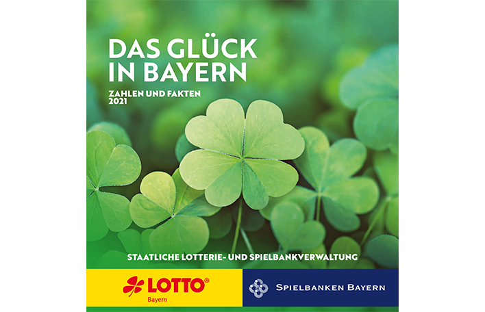 Titelseite der Unternehmensbroschüre der Staatlichen Lotterie- und Spielbankverwaltung aus dem Jahr 2022.